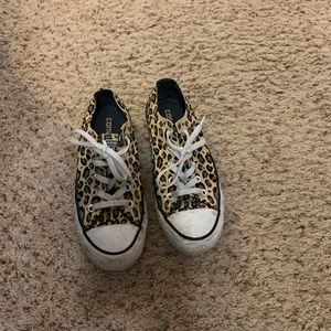 Converse All Stars in rare leopard print